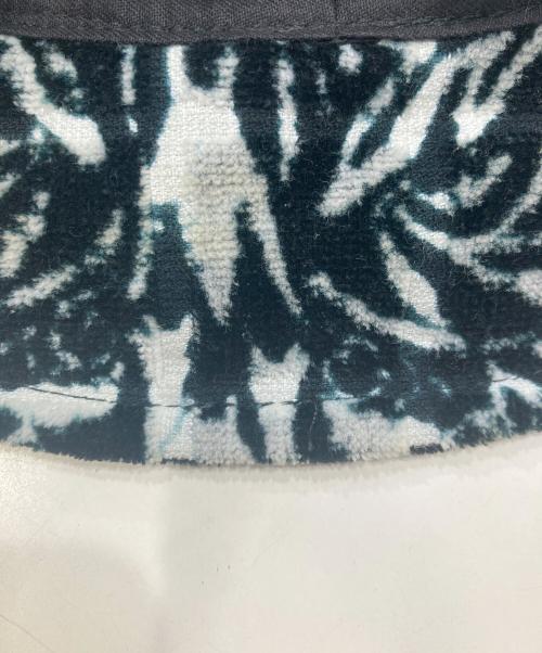 CHANEL（シャネル）CHANEL (シャネル) ココマーク付き花柄パイル地バケットハット ホワイト×ブラック サイズ:Mの古着・服飾アイテム