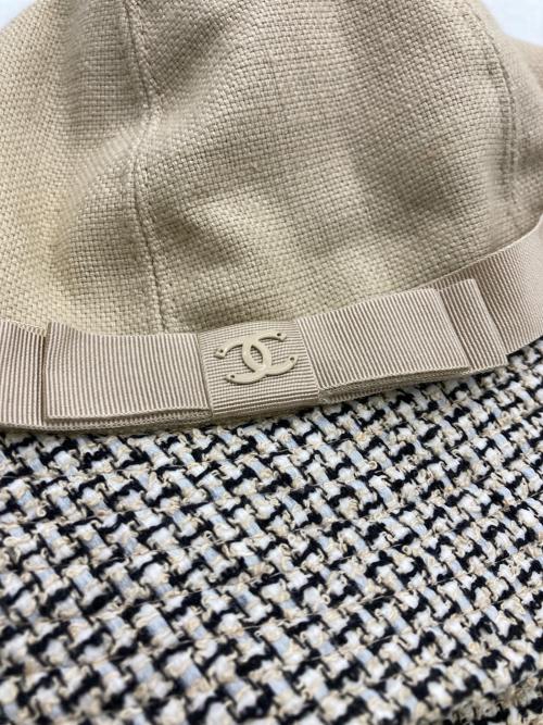 CHANEL（シャネル）CHANEL (シャネル) ツイードミックスバケットハット ベージュ サイズ:57の古着・服飾アイテム