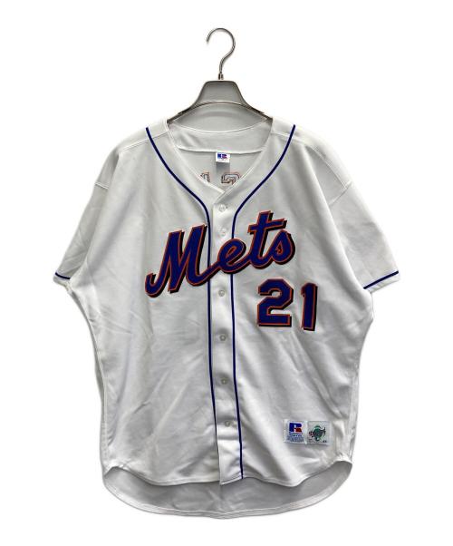 RUSSELL ATHLETIC（ラッセルアスレチック）RUSSELL ATHLETIC (ラッセルアスレチック) METSベースボールシャツ ホワイト サイズ:SIZE48の古着・服飾アイテム