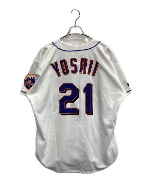 RUSSELL ATHLETIC（ラッセルアスレチック）RUSSELL ATHLETIC (ラッセルアスレチック) METSベースボールシャツ ホワイト サイズ:SIZE48の古着・服飾アイテム