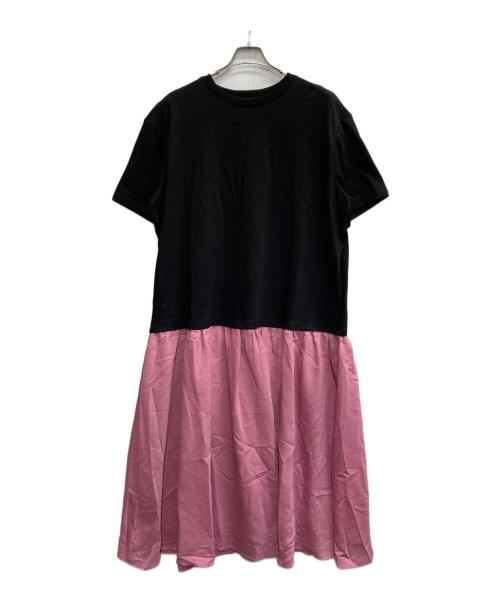 AURORA（アウロラ）AURORA (アウロラ) Mixed Material Docking Dress ピンク サイズ:XLの古着・服飾アイテム