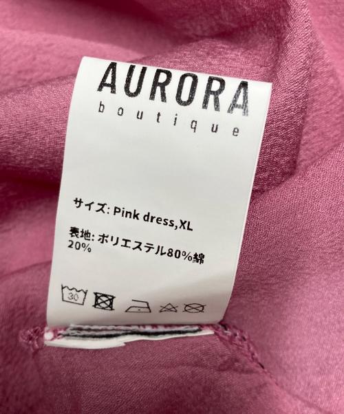 AURORA（アウロラ）AURORA (アウロラ) Mixed Material Docking Dress ピンク サイズ:XLの古着・服飾アイテム