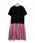 AURORA（アウロラ）の古着「Mixed Material Docking Dress」｜ピンク
