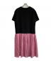 AURORA (アウロラ) Mixed Material Docking Dress ピンク サイズ:XL：9000円