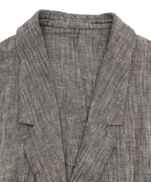 journal standard luxe（ジャーナルスタンダード ラックス）JOURNAL STANDARD LUXE (ジャーナルスタンダード ラックス) リネンヘリン ガウンベスト グレー サイズ:不明（記載無し）の古着・服飾アイテム