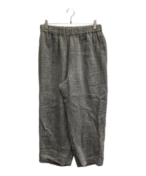 journal standard luxe（ジャーナルスタンダード ラックス）journal standard luxe (ジャーナルスタンダード ラックス) リネンヘリン イージーパンツ グレー サイズ:FREEの古着・服飾アイテム