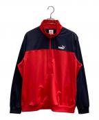 PUMAプーマ）の古着「トラックジャケット」｜ネイビー×レッド