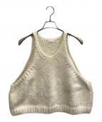 album di famiglia×journal standard luxeアルバム ディ ファミリア×ジャーナルスタンダード ラックス）の古着「KNITTED VEST」｜ホワイト