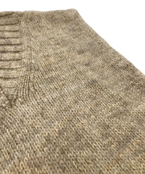 Maison Margiela（メゾンマルジェラ）Maison Margiela (メゾンマルジェラ) ボタニカルダイタバードニットベスト ベージュ サイズ:Lの古着・服飾アイテム