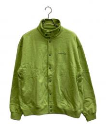 Snow peak×JOURNAL STANDARD（スノーピーク×ジャーナルスタンダード）の古着「リサイクルコットンスナップカーディガンスウェットカーディガン」｜黄緑