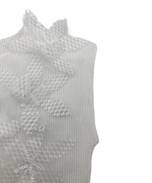 SPECCHIO（スペッチオ）SPECCHIO (スペッチオ) ノースリーブカットソー ブラック サイズ:Lの古着・服飾アイテム