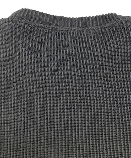 SPECCHIO（スペッチオ）SPECCHIO (スペッチオ) アシンメトリーヘムプリーツ シャトルTドッキングプルオーバー / 5分袖 ブラック サイズ:Lの古着・服飾アイテム