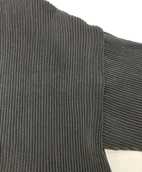 SPECCHIO（スペッチオ）SPECCHIO (スペッチオ) アシンメトリーヘムプリーツ シャトルTドッキングプルオーバー / 5分袖 ブラック サイズ:Lの古着・服飾アイテム