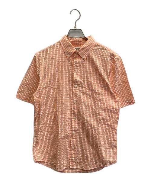 L.L.Bean（エルエルビーン）L.L.Bean (エルエルビーン) ボタンダウンチェックシャツ オレンジ サイズ:Mの古着・服飾アイテム
