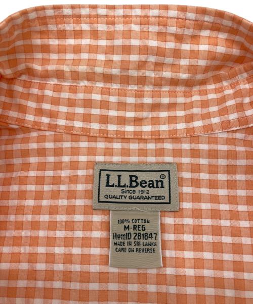 L.L.Bean（エルエルビーン）L.L.Bean (エルエルビーン) ボタンダウンチェックシャツ オレンジ サイズ:Mの古着・服飾アイテム