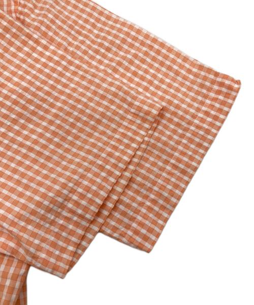 L.L.Bean（エルエルビーン）L.L.Bean (エルエルビーン) ボタンダウンチェックシャツ オレンジ サイズ:Mの古着・服飾アイテム