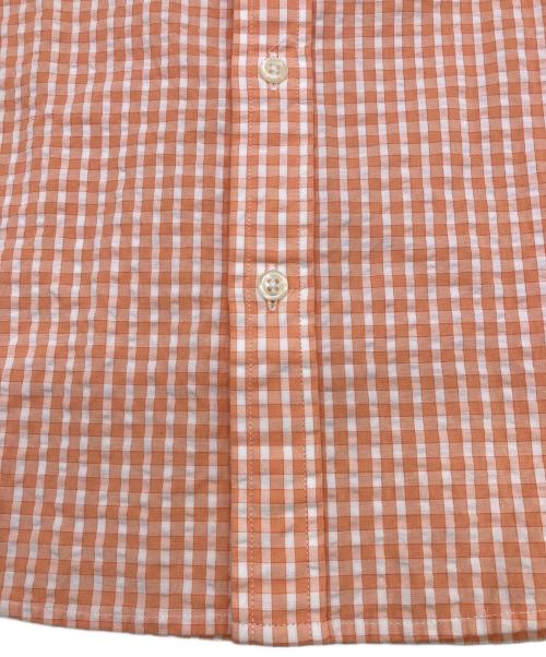 L.L.Bean（エルエルビーン）L.L.Bean (エルエルビーン) ボタンダウンチェックシャツ オレンジ サイズ:Mの古着・服飾アイテム