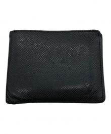 LOUIS VUITTON（ルイ ヴィトン）の古着「タイガ2つ折り財布」｜ブラック