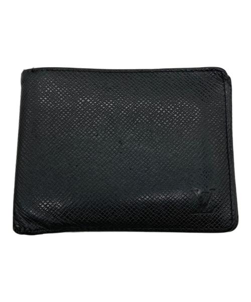 LOUIS VUITTON（ルイ ヴィトン）LOUIS VUITTON (ルイ ヴィトン) タイガ2つ折り財布 ブラックの古着・服飾アイテム