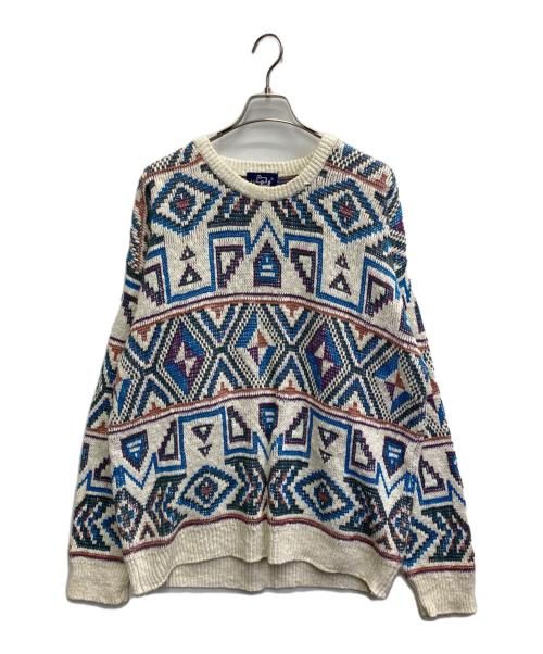 WOOLRICH（ウールリッチ）WOOLRICH (ウールリッチ) デザインニット ベージュ サイズ:不明の古着・服飾アイテム