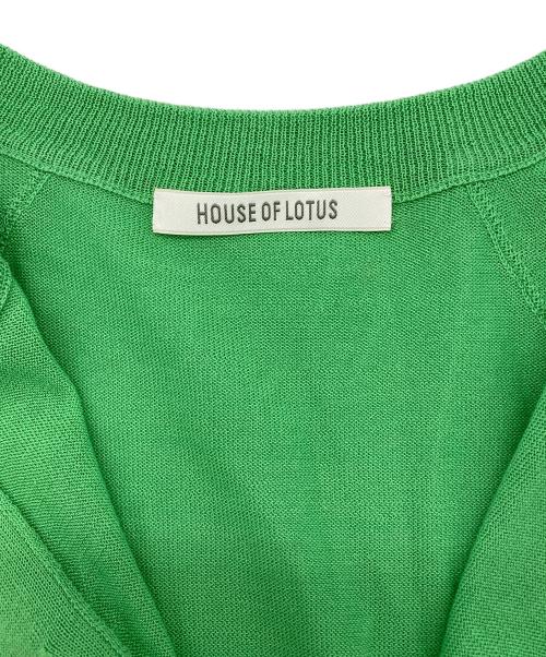 house of lotus（ハウスオブロータス）HOUSE OF LOTUS (ハウスオブロータス) ニットカーディガン グリーン サイズ:Mの古着・服飾アイテム
