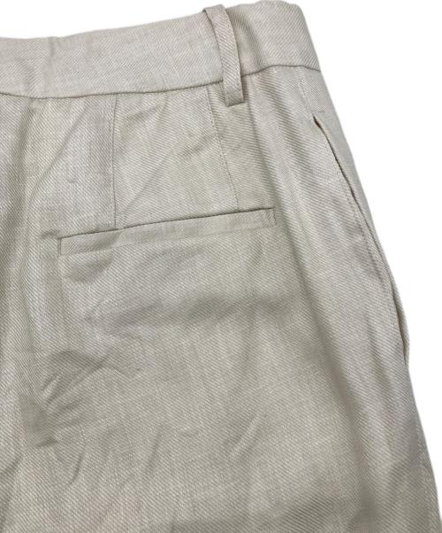 DEUXIEME CLASSE（ドゥーズィエム クラス）Deuxieme Classe (ドゥーズィエム クラス) *麻 サルファーパンツ ホワイト サイズ:SIZE38の古着・服飾アイテム