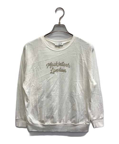 MACKINTOSH LONDON（マッキントッシュ ロンドン）MACKINTOSH LONDON (マッキントッシュ ロンドン) プリントカットソー ホワイト サイズ:38の古着・服飾アイテム