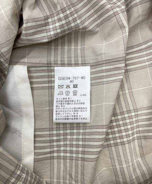 MACKINTOSH LONDON（マッキントッシュ ロンドン）MACKINTOSH LONDON (マッキントッシュ ロンドン) ハイカウントエンザイムジャケット ベージュ サイズ:40の古着・服飾アイテム