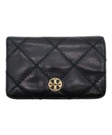 TORY BURCH（トリーバーチ）の古着「キルト2つ折り財布」｜ブラック