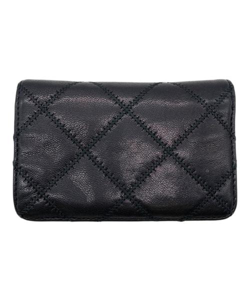 TORY BURCH（トリーバーチ）TORY BURCH (トリーバーチ) キルト2つ折り財布 ブラックの古着・服飾アイテム