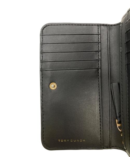 TORY BURCH（トリーバーチ）TORY BURCH (トリーバーチ) キルト2つ折り財布 ブラックの古着・服飾アイテム