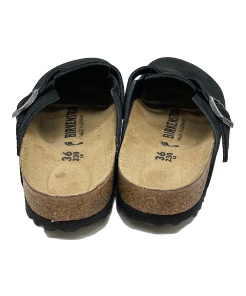 BIRKENSTOCK（ビルケンシュトック）BIRKENSTOCK (ビルケンシュトック) BOSTON スウェードサボサンダル ブラック サイズ:36の古着・服飾アイテム