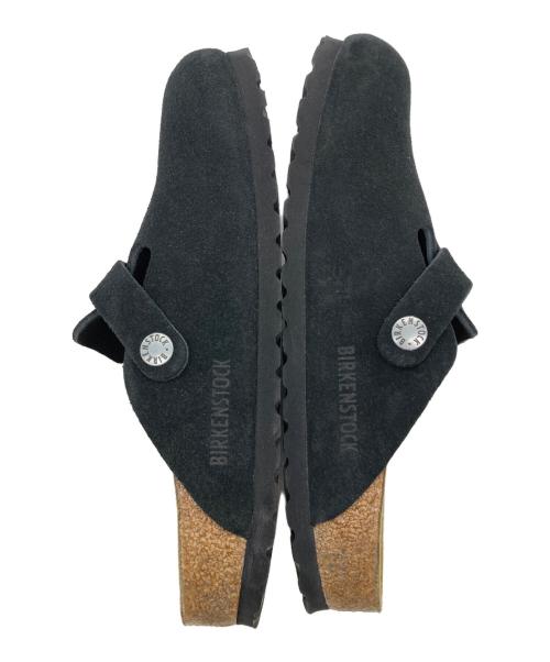 BIRKENSTOCK（ビルケンシュトック）BIRKENSTOCK (ビルケンシュトック) BOSTON スウェードサボサンダル ブラック サイズ:36の古着・服飾アイテム