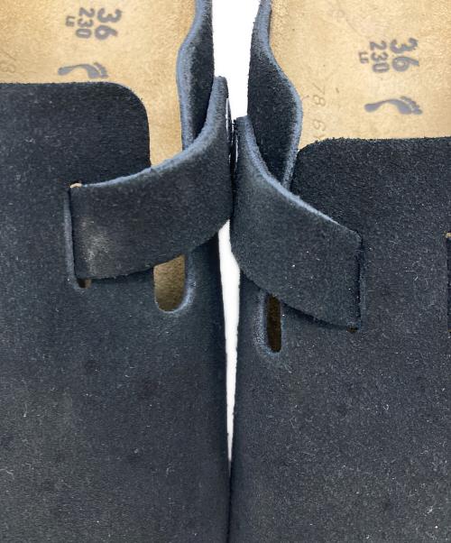 BIRKENSTOCK（ビルケンシュトック）BIRKENSTOCK (ビルケンシュトック) BOSTON スウェードサボサンダル ブラック サイズ:36の古着・服飾アイテム