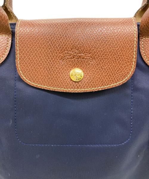 LONGCHAMP（ロンシャン）LONGCHAMP (ロンシャン) ルプリアージュオリジナルMトートバッグ ネイビーの古着・服飾アイテム