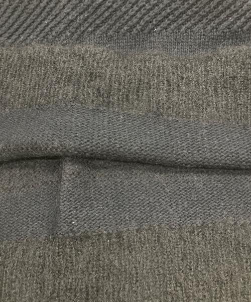 DAIRIKU（ダイリク）DAIRIKU (ダイリク) Flower Cross Embroidery Border Knit ブラック サイズ:FREEの古着・服飾アイテム