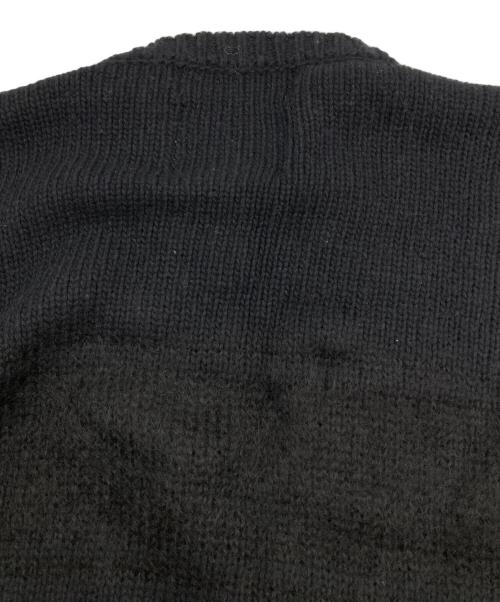 DAIRIKU（ダイリク）DAIRIKU (ダイリク) Flower Cross Embroidery Border Knit ブラック サイズ:FREEの古着・服飾アイテム