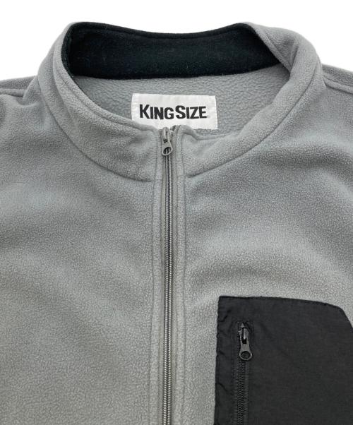 KINGSIZE（キングサイズ）KINGSIZE (キングサイズ) フリースベスト グレー サイズ:4XLの古着・服飾アイテム