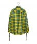 FACETASM (ファセッタズム) CHECK SLIT BIG SHIRT ブルー×イエロー サイズ:FREE：8000円
