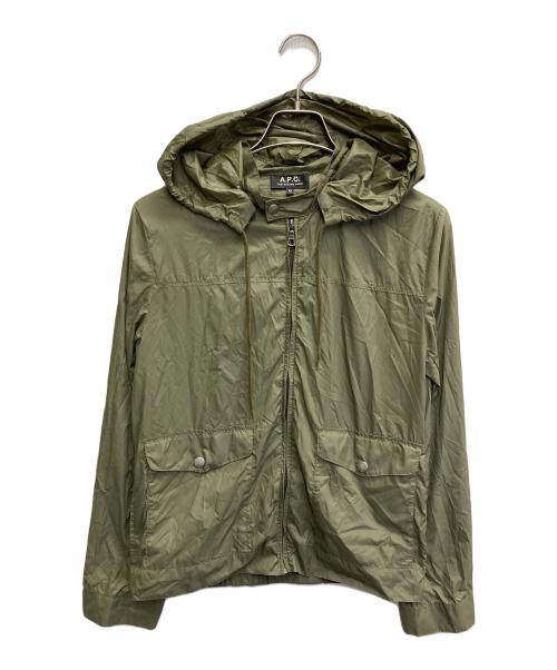 A.P.C.（アーペーセー）A.P.C. (アーペーセー) ナイロンジャケット カーキ サイズ:XSの古着・服飾アイテム