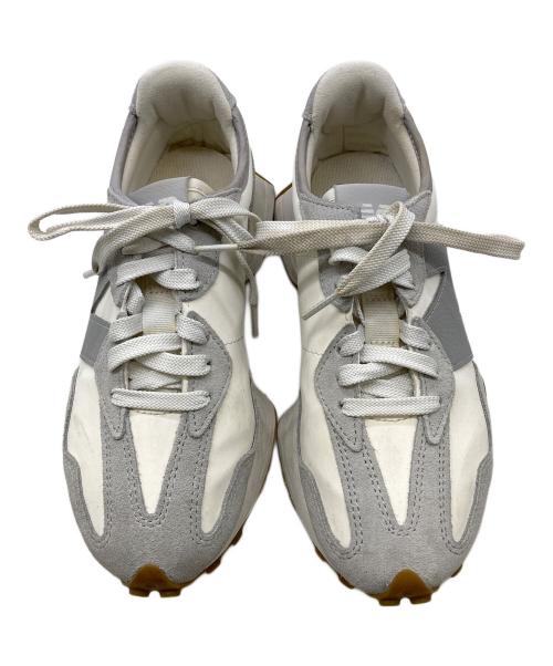 NEW BALANCE（ニューバランス）NEW BALANCE (ニューバランス) ローカットスニーカー ホワイト×グレー サイズ:23.5の古着・服飾アイテム