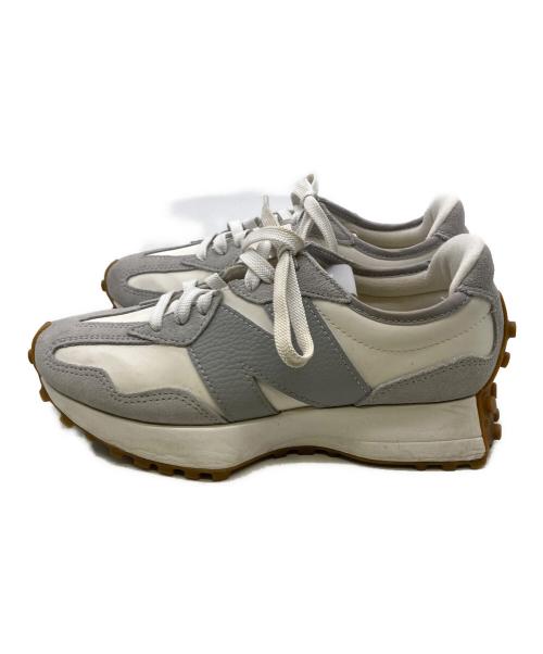 NEW BALANCE（ニューバランス）NEW BALANCE (ニューバランス) ローカットスニーカー ホワイト×グレー サイズ:23.5の古着・服飾アイテム
