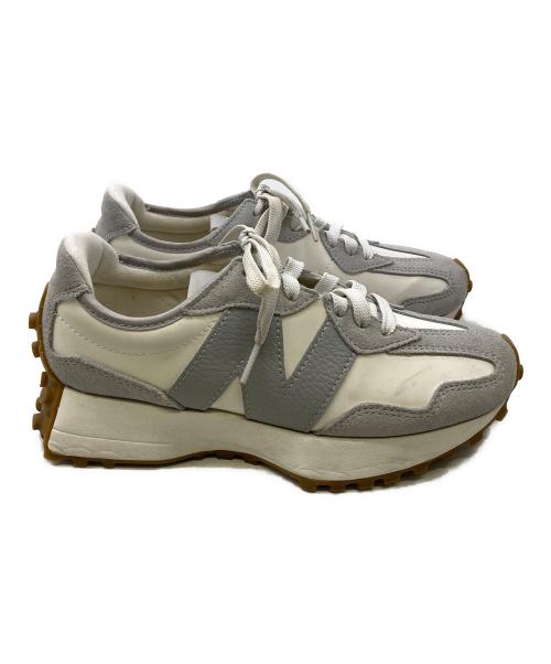 NEW BALANCE（ニューバランス）NEW BALANCE (ニューバランス) ローカットスニーカー ホワイト×グレー サイズ:23.5の古着・服飾アイテム
