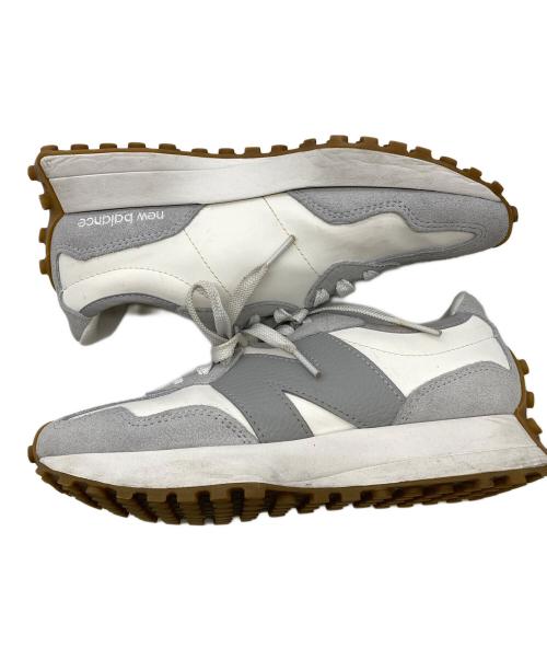 NEW BALANCE（ニューバランス）NEW BALANCE (ニューバランス) ローカットスニーカー ホワイト×グレー サイズ:23.5の古着・服飾アイテム