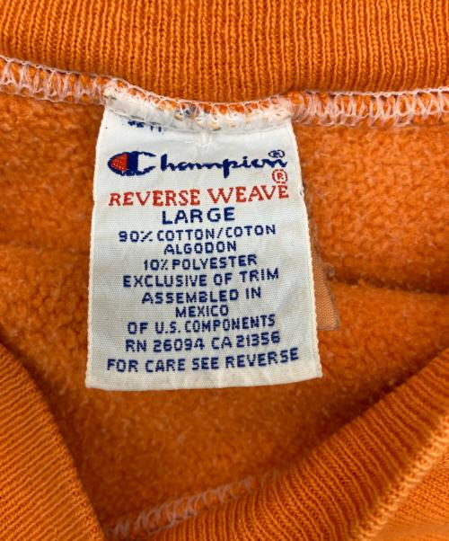 Champion REVERSE WEAVE（チャンピオン リバース ウィーブ）Champion REVERSE WEAVE (チャンピオン リバース ウィーブ) リバースウィーブスウェット オレンジ サイズ:Lの古着・服飾アイテム