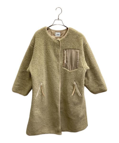 epa（エパ）epa (エパ) リバーシブルキルティングボアコート ベージュ サイズ:Mの古着・服飾アイテム