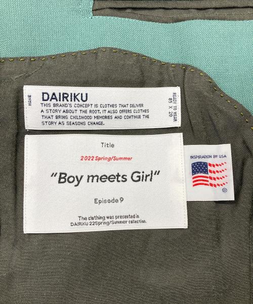 DAIRIKU（ダイリク）DAIRIKU (ダイリク) Tailored Jacket グリーン サイズ:Lの古着・服飾アイテム
