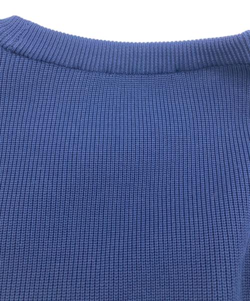 MISTERGENTLEMAN（ミスタージェントルマン）MISTERGENTLEMAN (ミスタージェントルマン) NYLON SWITCHED KNIT ネイビー×ブラウン サイズ:Mの古着・服飾アイテム