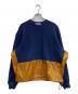 MISTERGENTLEMAN（ミスタージェントルマン）の古着「NYLON SWITCHED KNIT」｜ネイビー×ブラウン