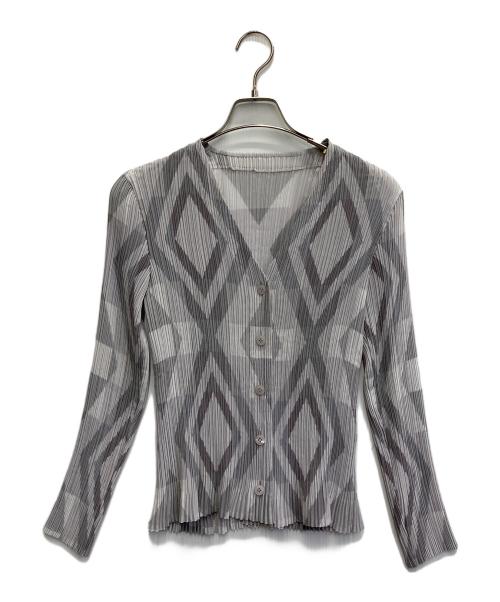ISSEY MIYAKE FETE（イッセイミヤケフェット）ISSEY MIYAKE FETE (イッセイミヤケフェット) カーディガン グレー サイズ:2の古着・服飾アイテム